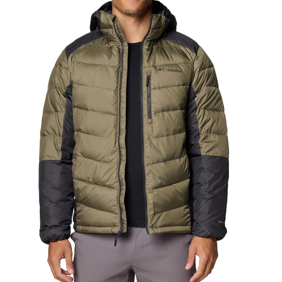 Columbia NWT Labyrinth Loop II Hooded Jacket Omni Heat Small Khaki Green & Gray - Picture 15 of 15